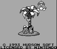 une photo d'Ã©cran de Adventure Island 2 - Aliens in Paradise sur Nintendo Game Boy